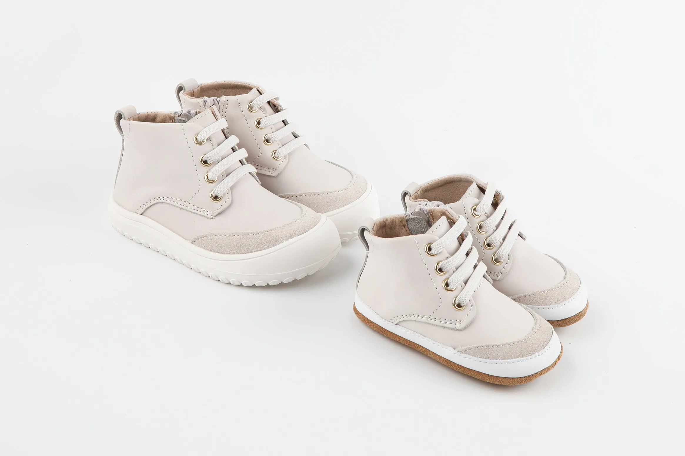 Pre-Order Play Perfect Bone High Top {Premium Leather}