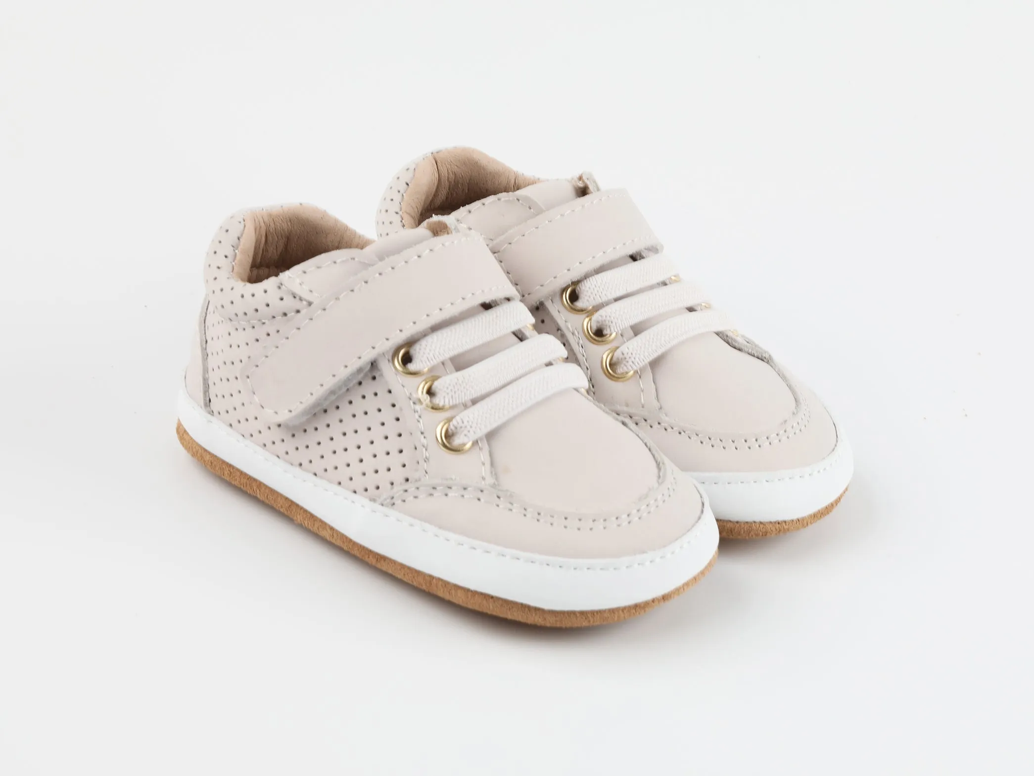 Pre-Order Play Perfect Bone Low Top {Premium Leather}