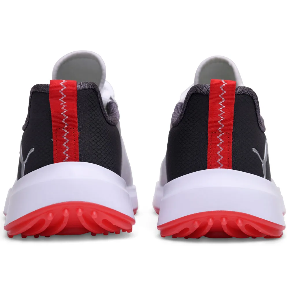 Puma Fusion Crush Sport JR Spikeless Waterproof Shoes - White/Dark Coal