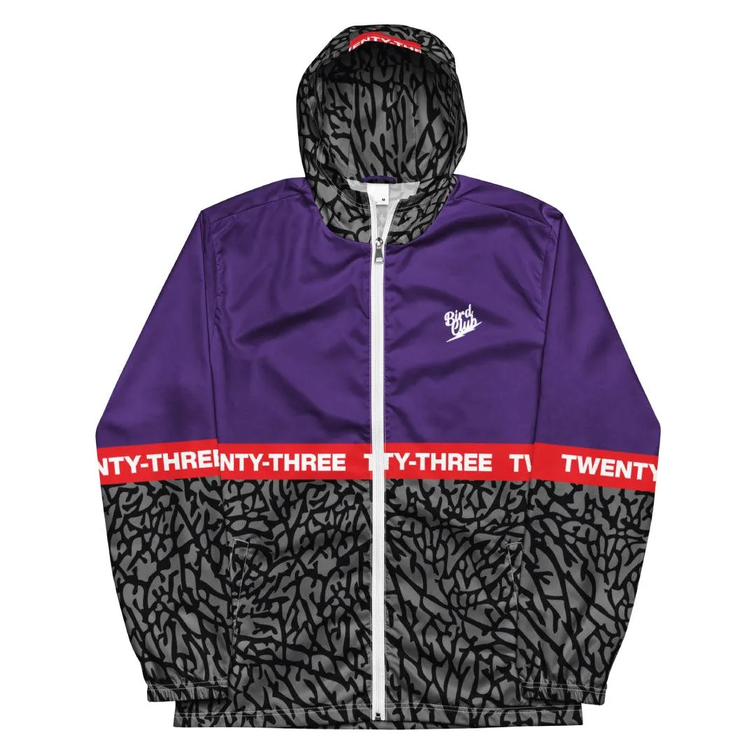 Purple Crackle Water Resistant Sneaker Windbreaker