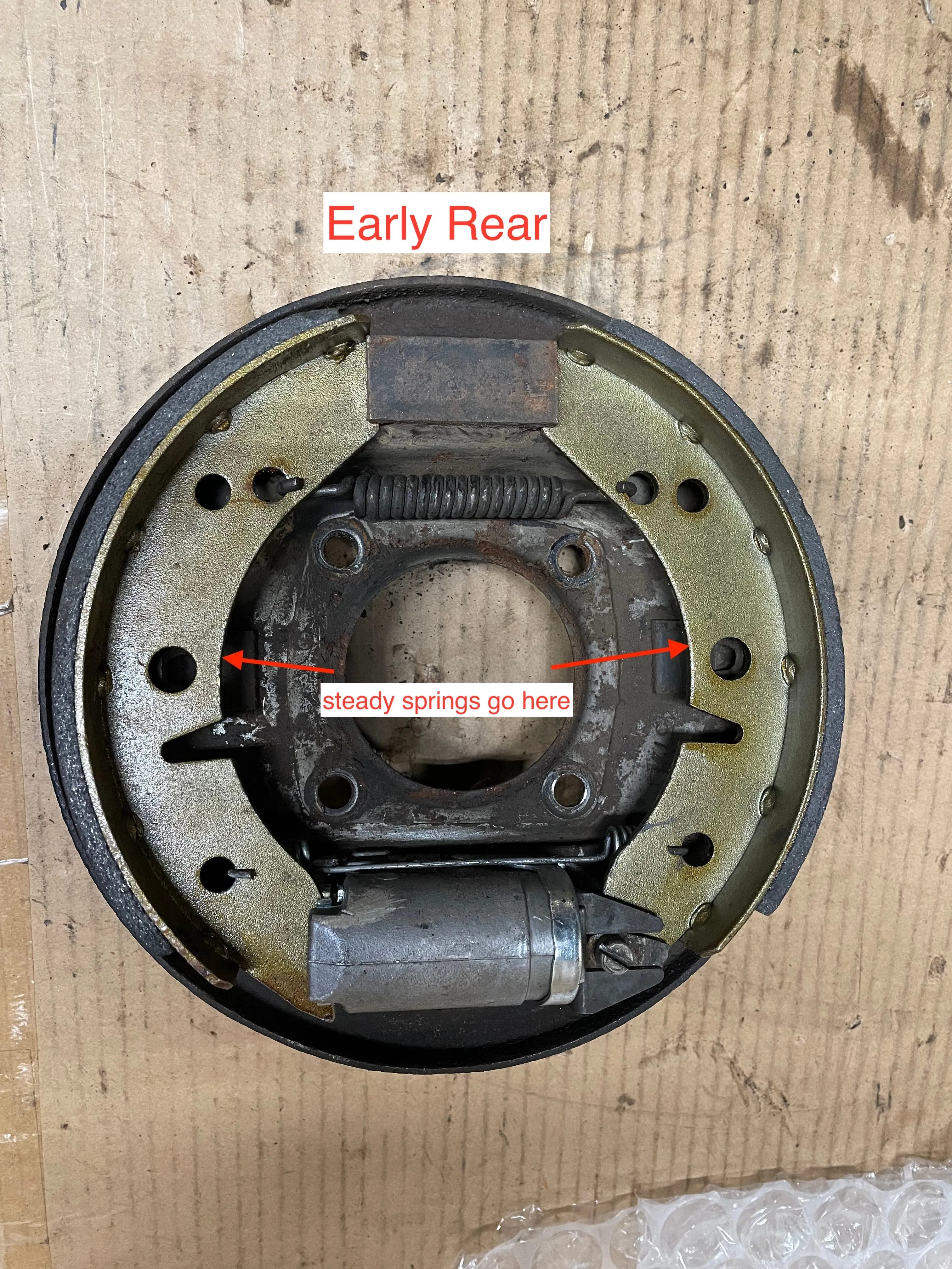 "Wet" Rear Brake Shoe Rehab Kit (All Spridgets)