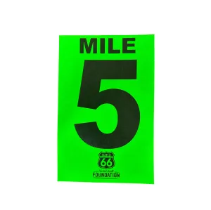 Race Mile Markers