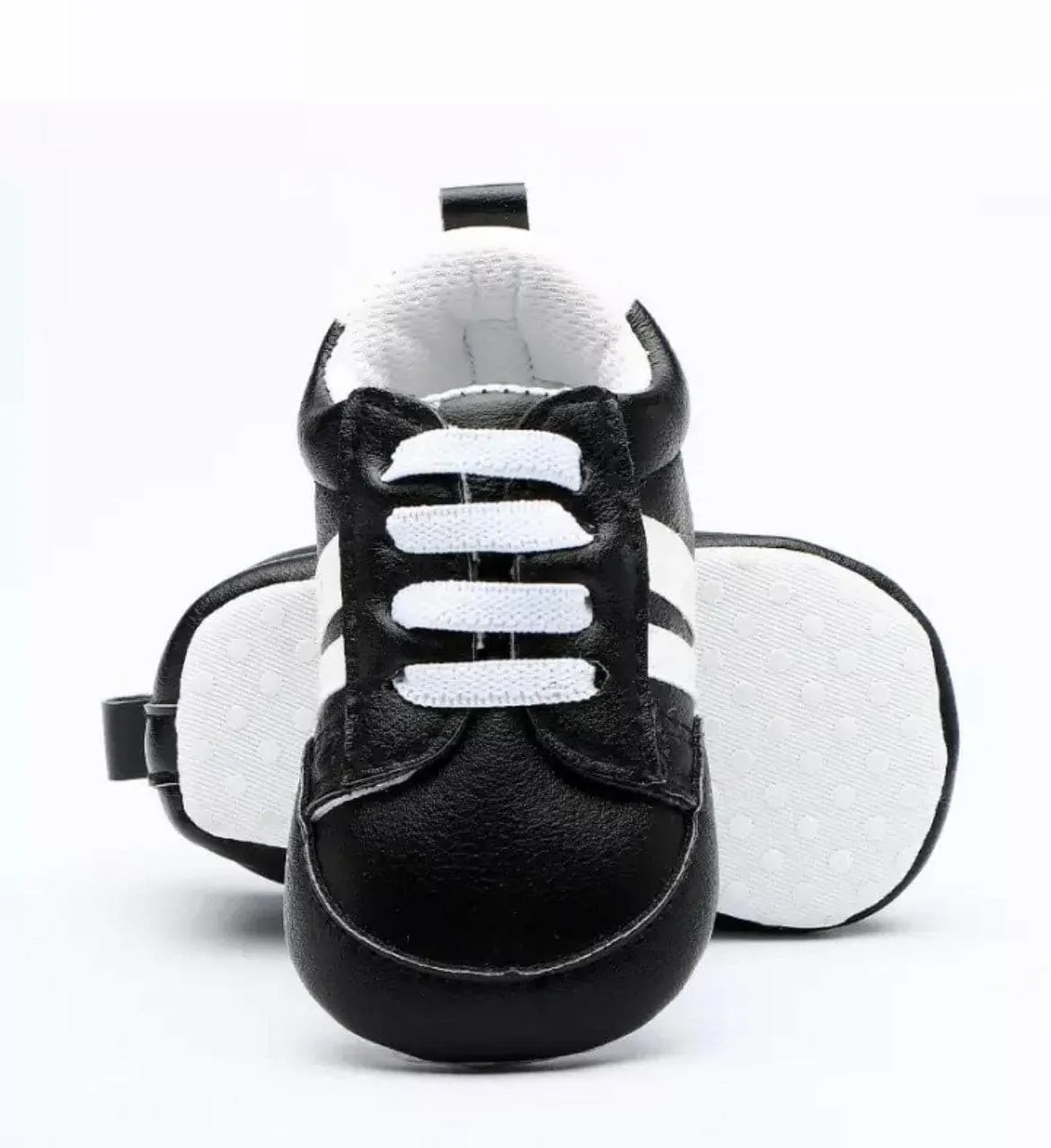 Razz Baby sneakers - 2 stripes on Vegan Leather - First Walker Shoes