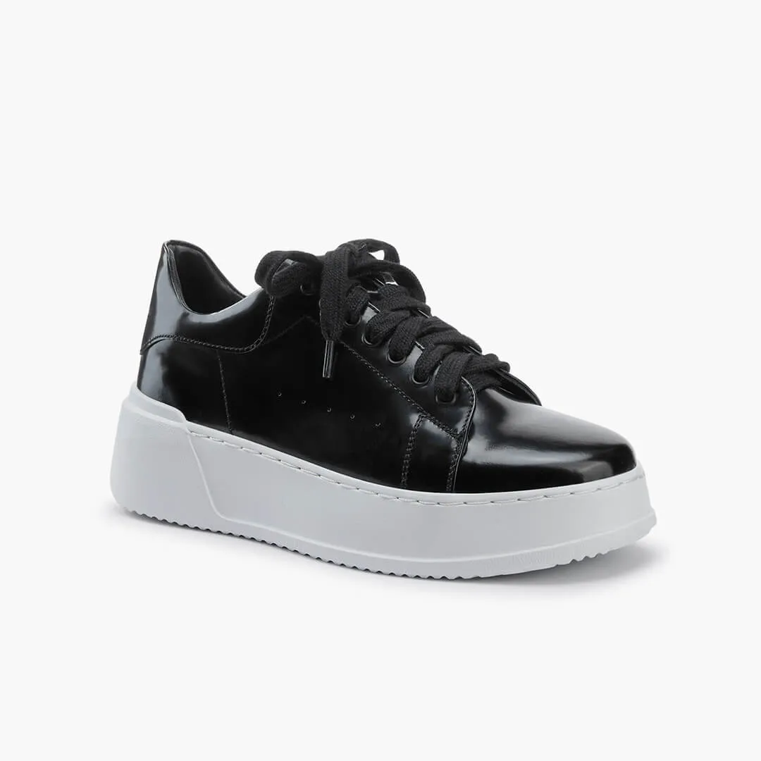 *RYKER BLACK - leather sneaker