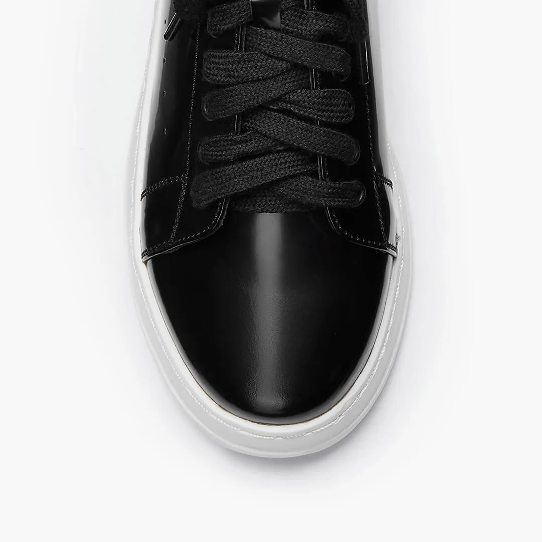 *RYKER BLACK - leather sneaker