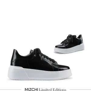 *RYKER BLACK - leather sneaker