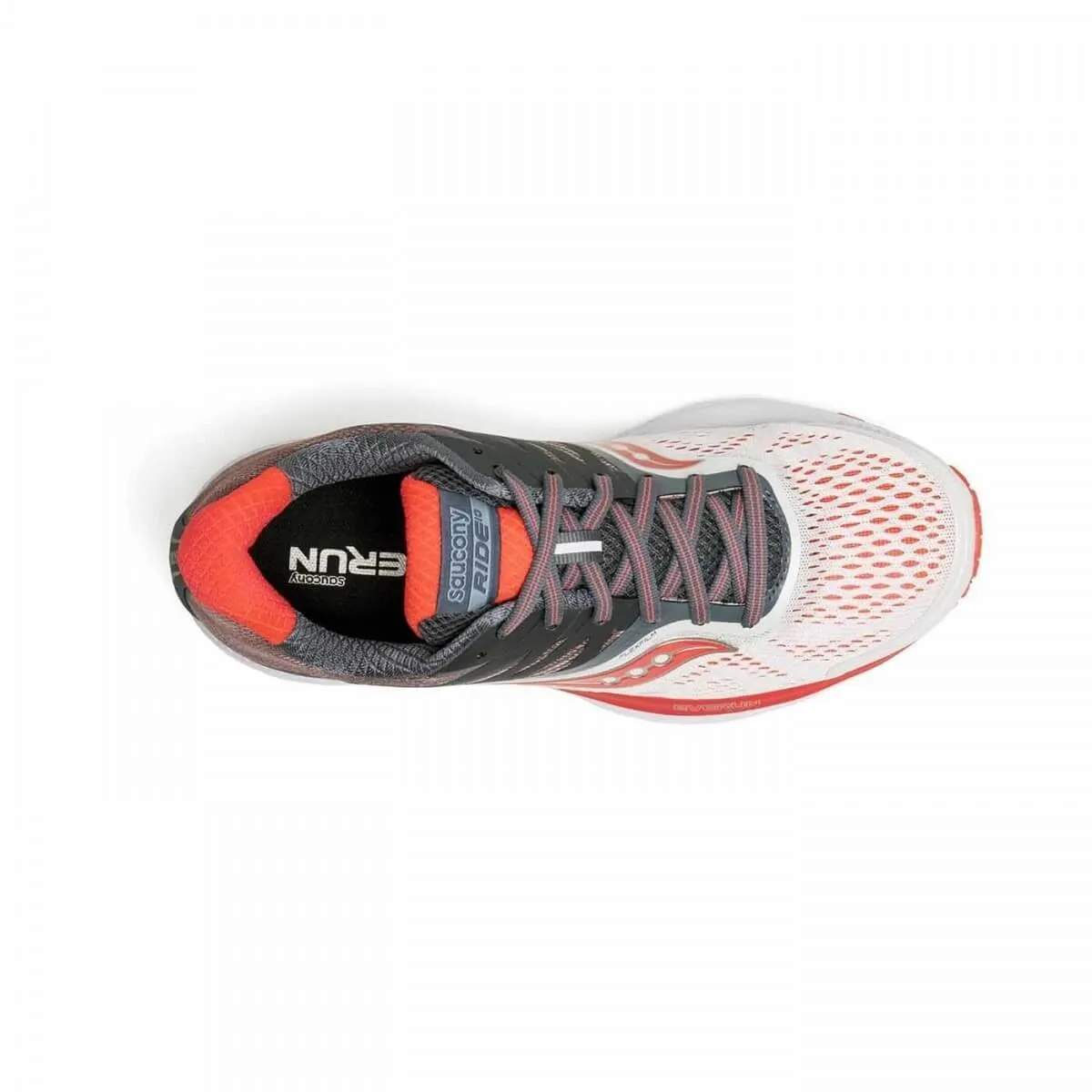 Saucony Ride 10 white and red Woman SS18 shoes