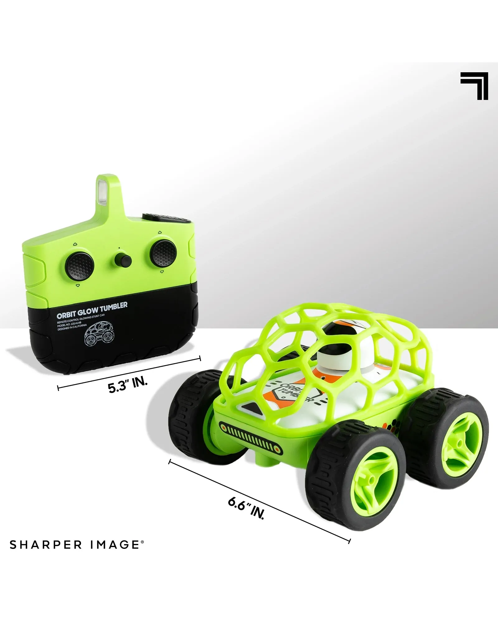 Sharper Image Toy Remote Control Orbit Tumbler Glow in the Dark