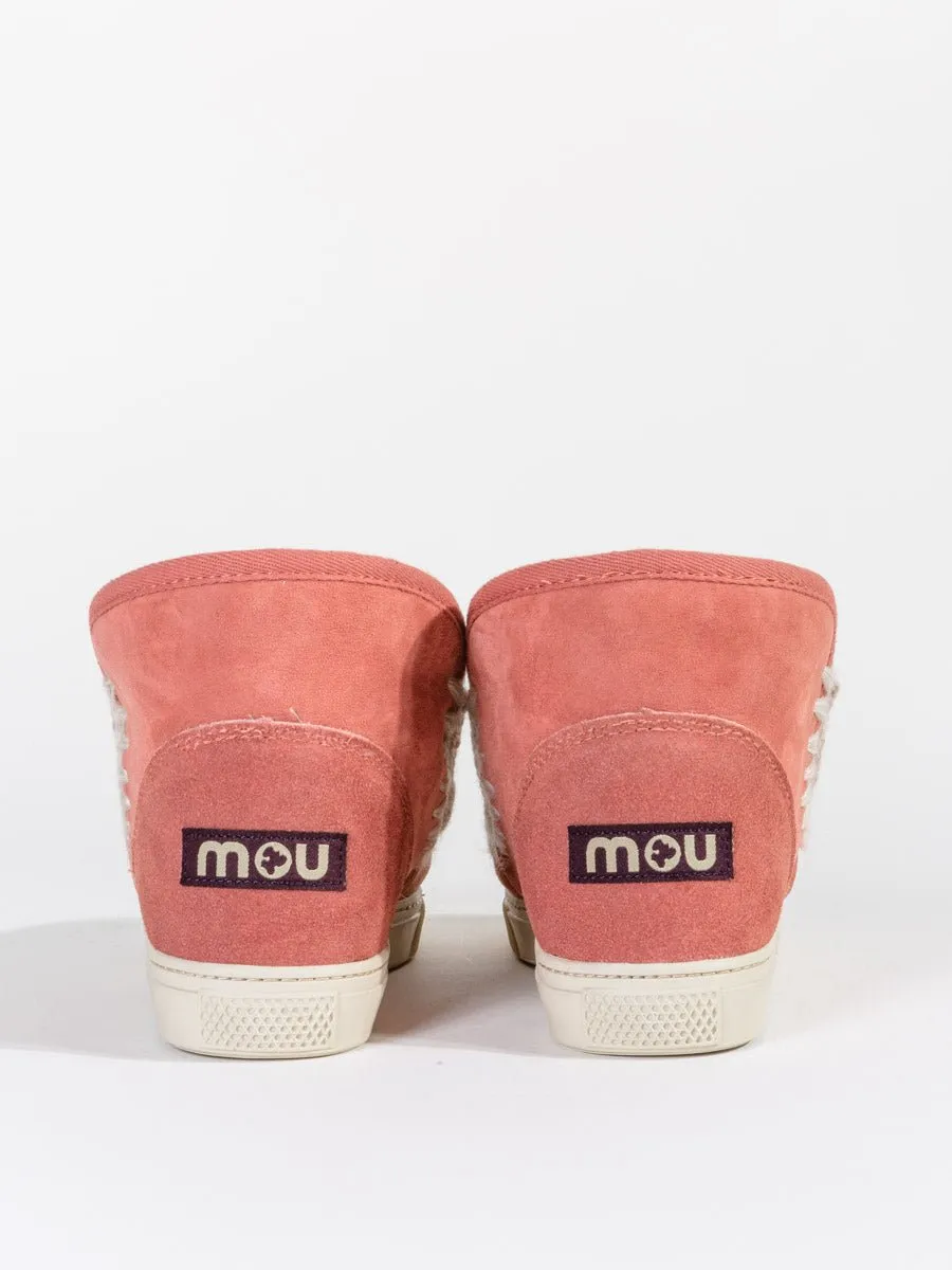 shearling mini eskimo sneaker - pink