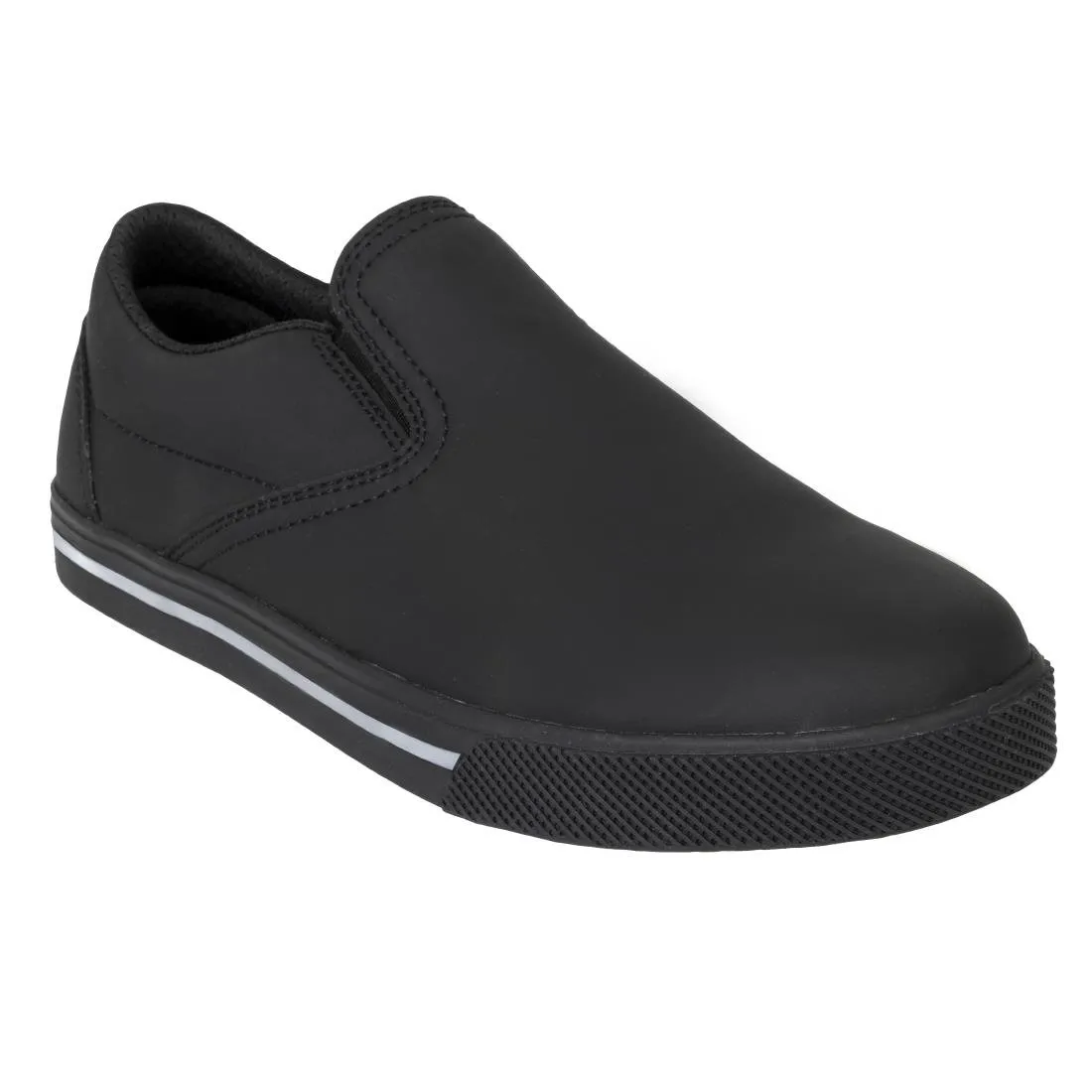 Slipbuster Microfibre Slip-on Shoe Matte Black 44 - BA062-44