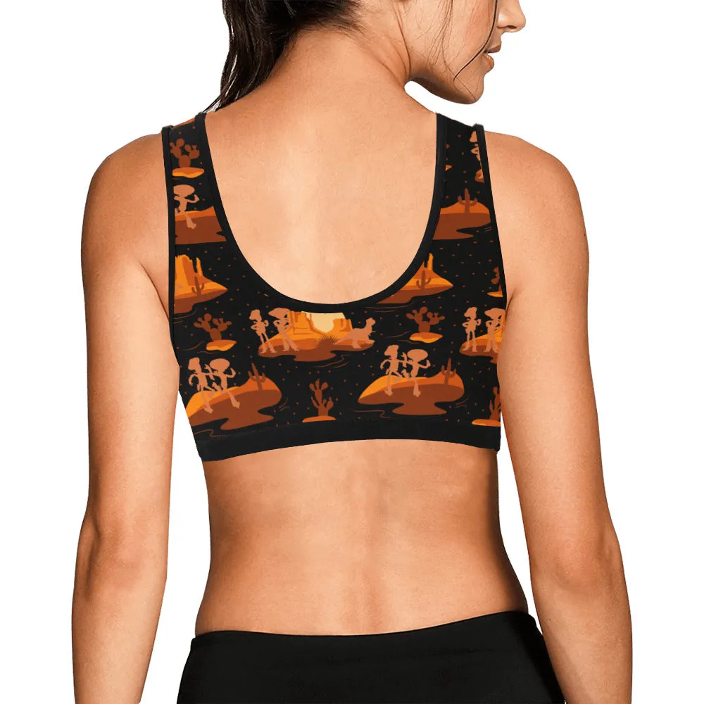 Snake In My Boots Women's Athletic Sports Bra