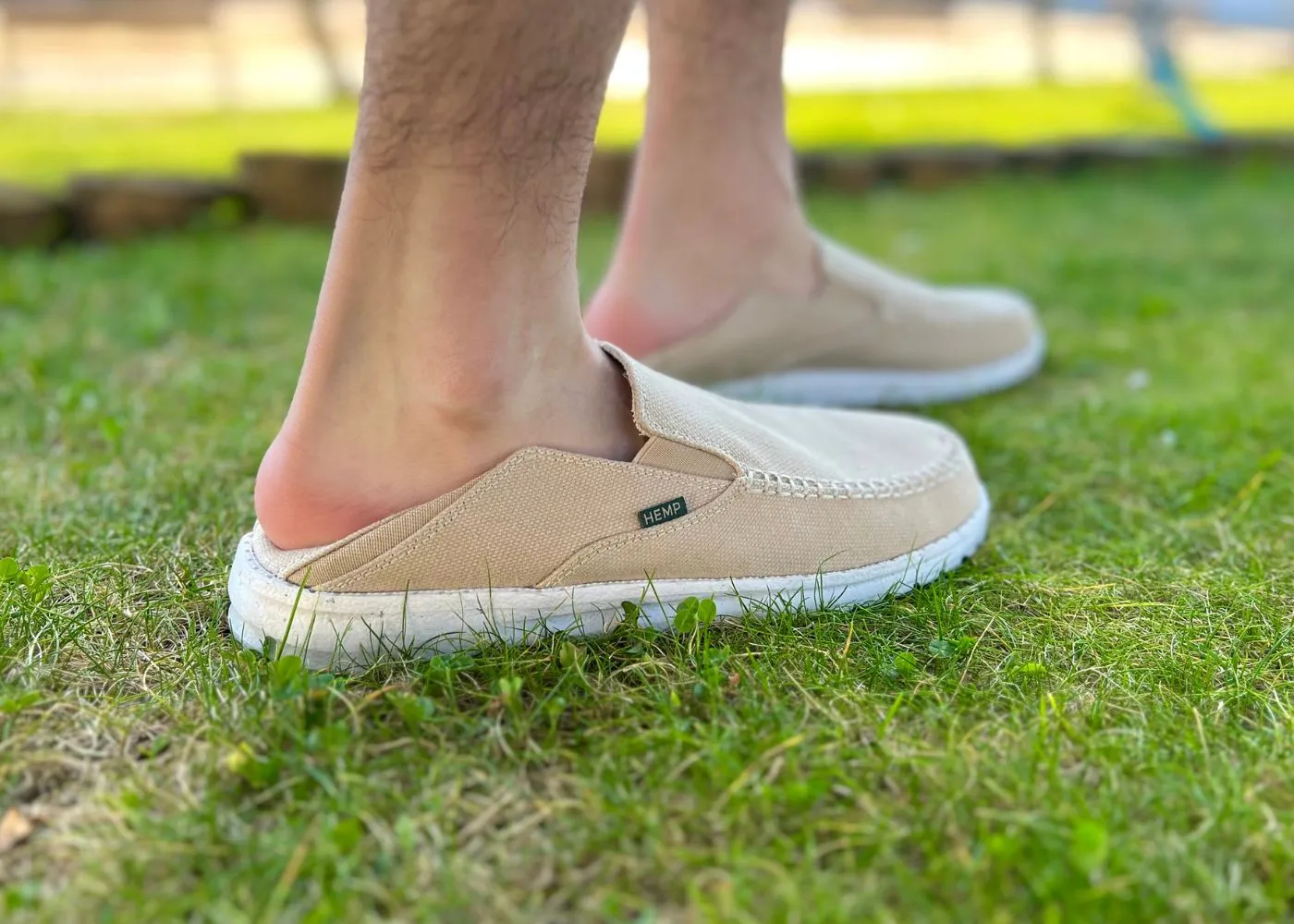 SunSlide Hemp slip-on for Men in Beige