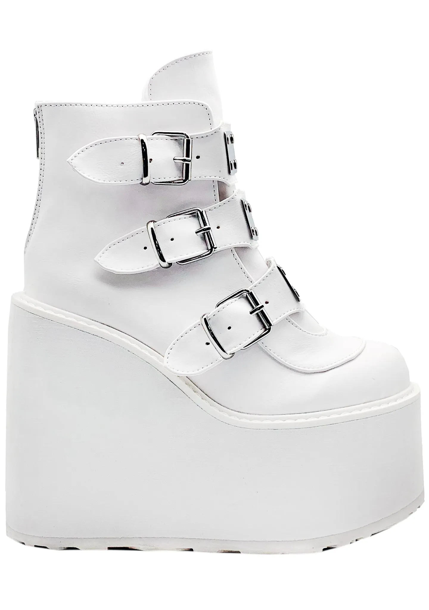 SWING 105 Asylum White Platform Boots