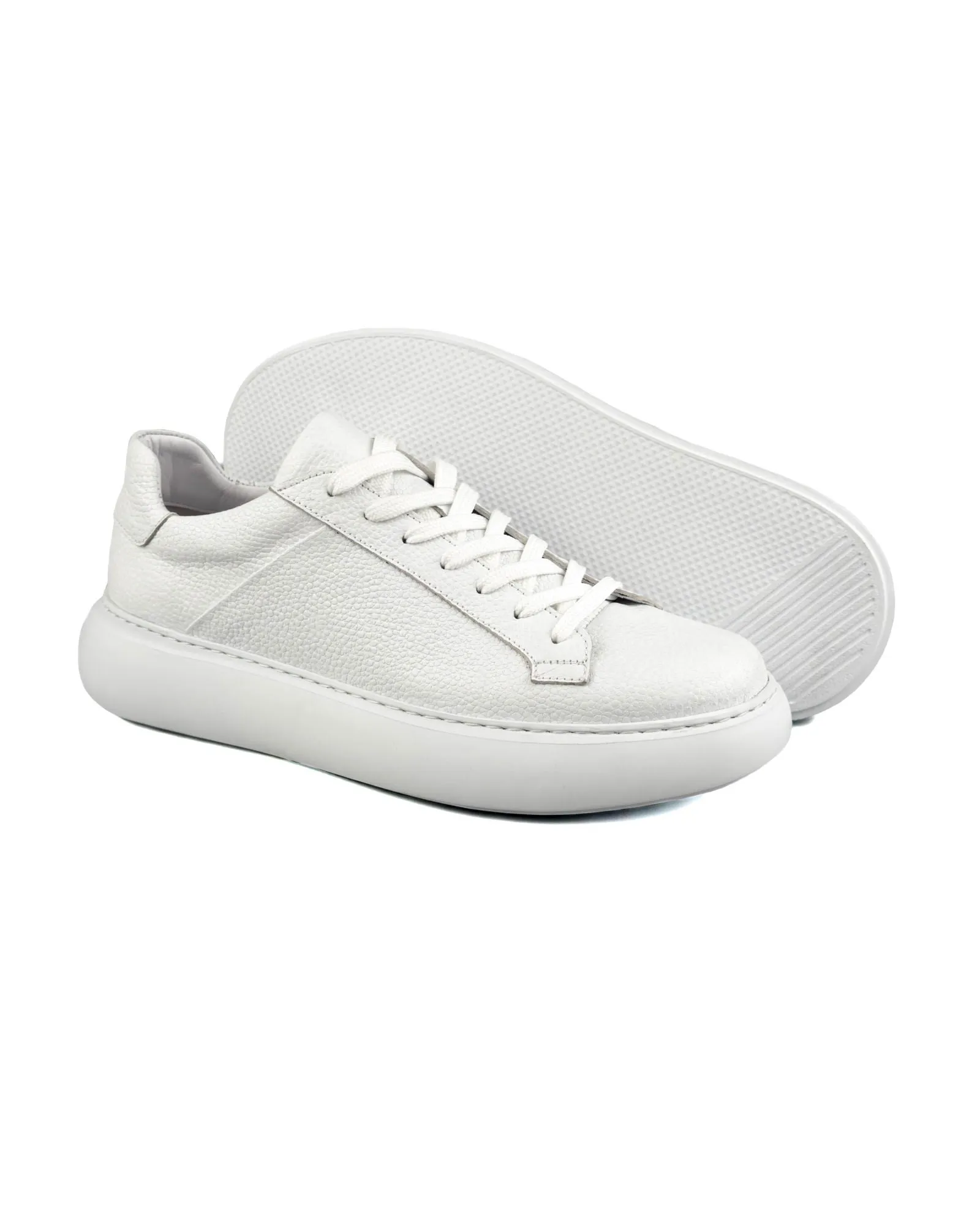 T-Spartan White Genuine Leather Men's Sport (Sneaker) Shoes