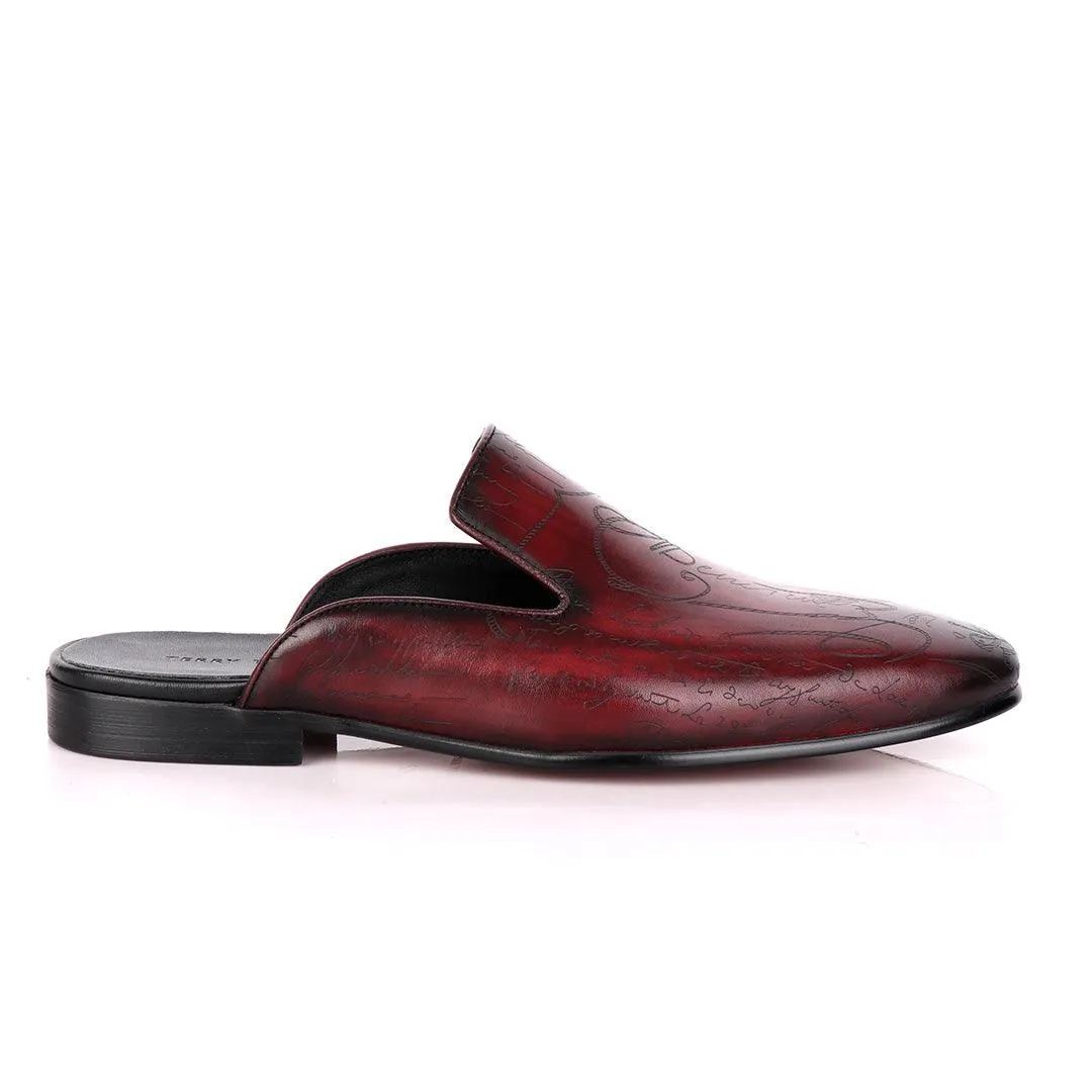 Terry Taylors Signature Crest Wine Half Shoe.