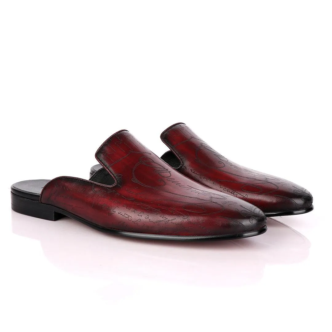 Terry Taylors Signature Crest Wine Half Shoe.