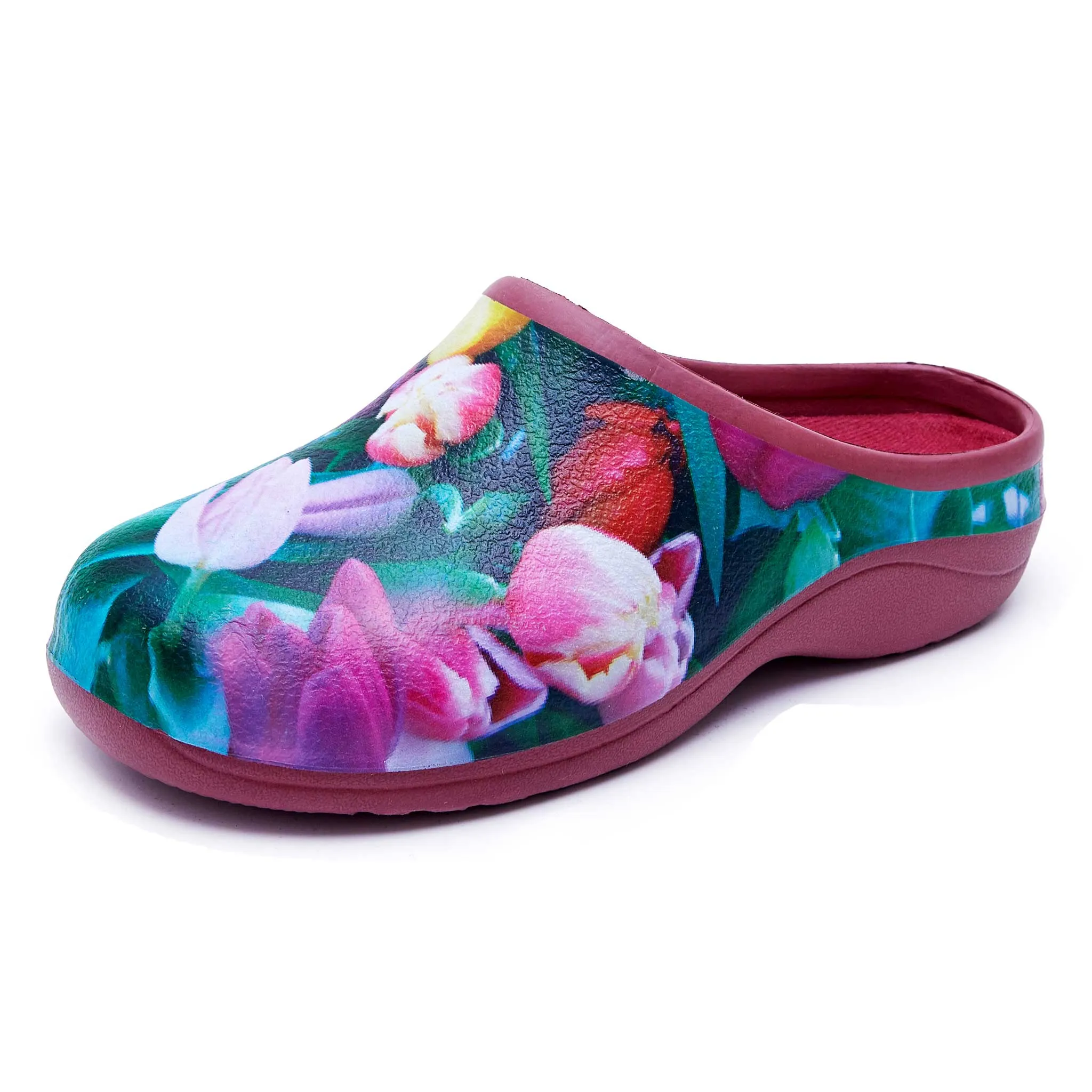 Tulip and Vieux Rose Classic Women's Clogs