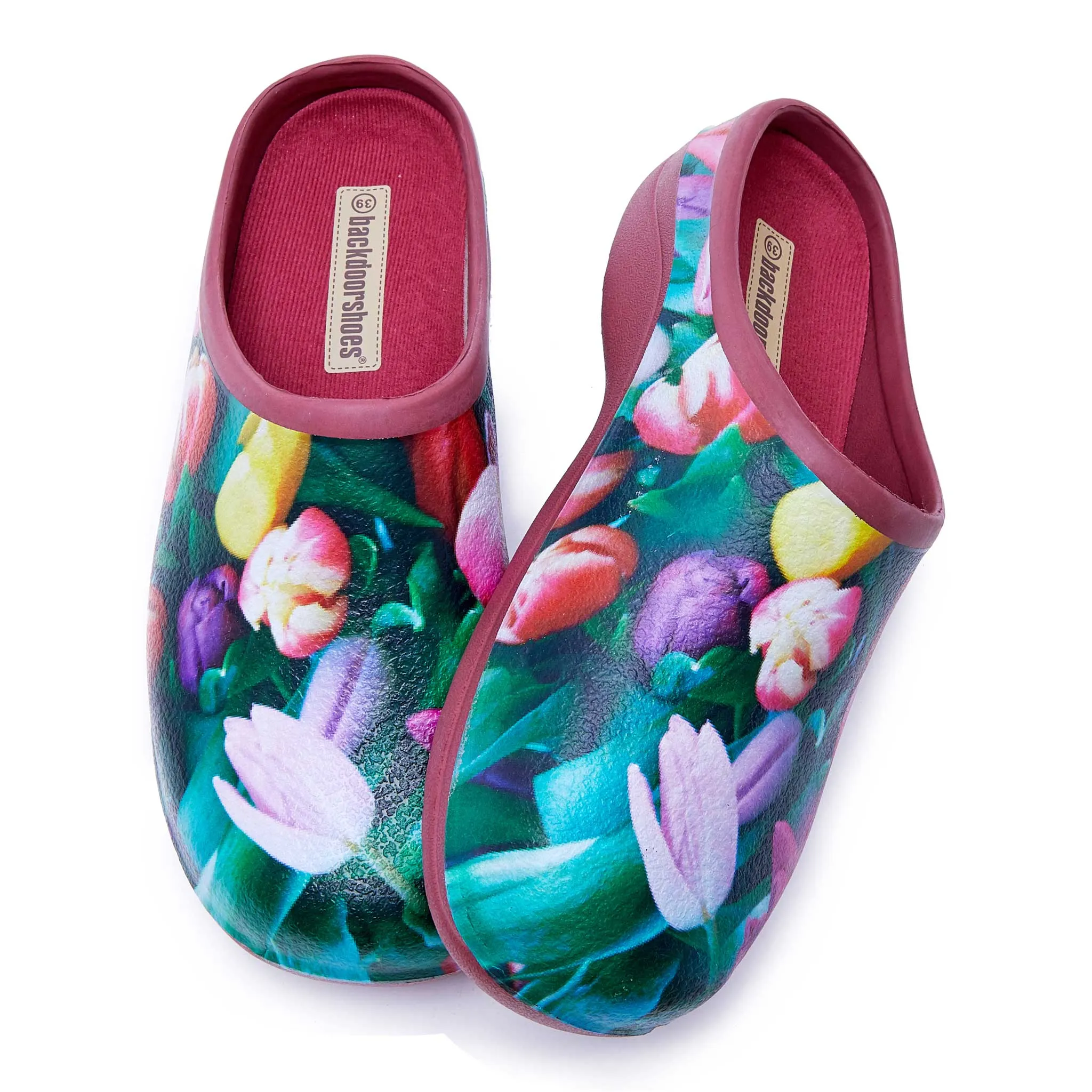 Tulip and Vieux Rose Classic Women's Clogs