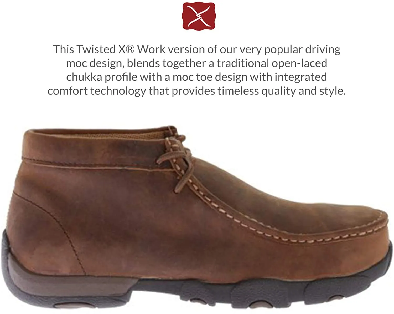 Twisted X Men's Work Steel Toe Chukka Driving Moc