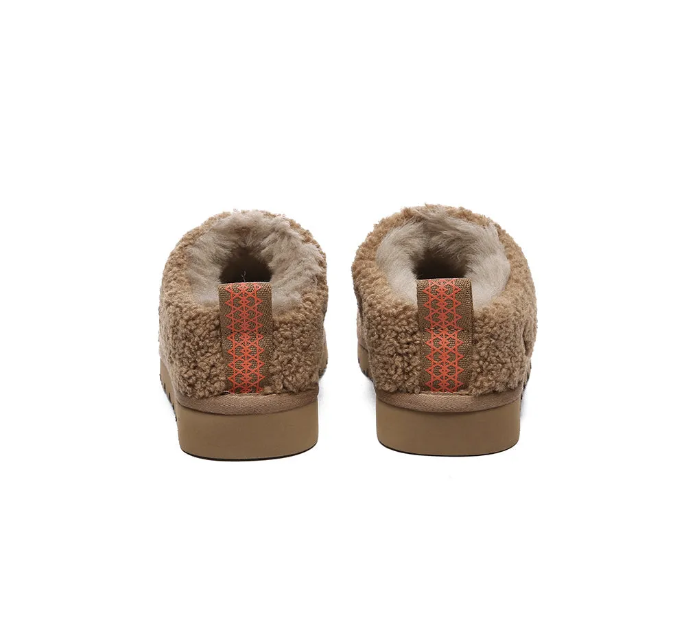 UGG Slippers Sheepskin Wool Plush Ankle Booties Teddycozy