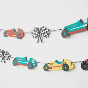 Vintage Race Car Garland