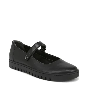 Vionic Women's Uptown Smooth Leather Mary Jane Shoe in Black