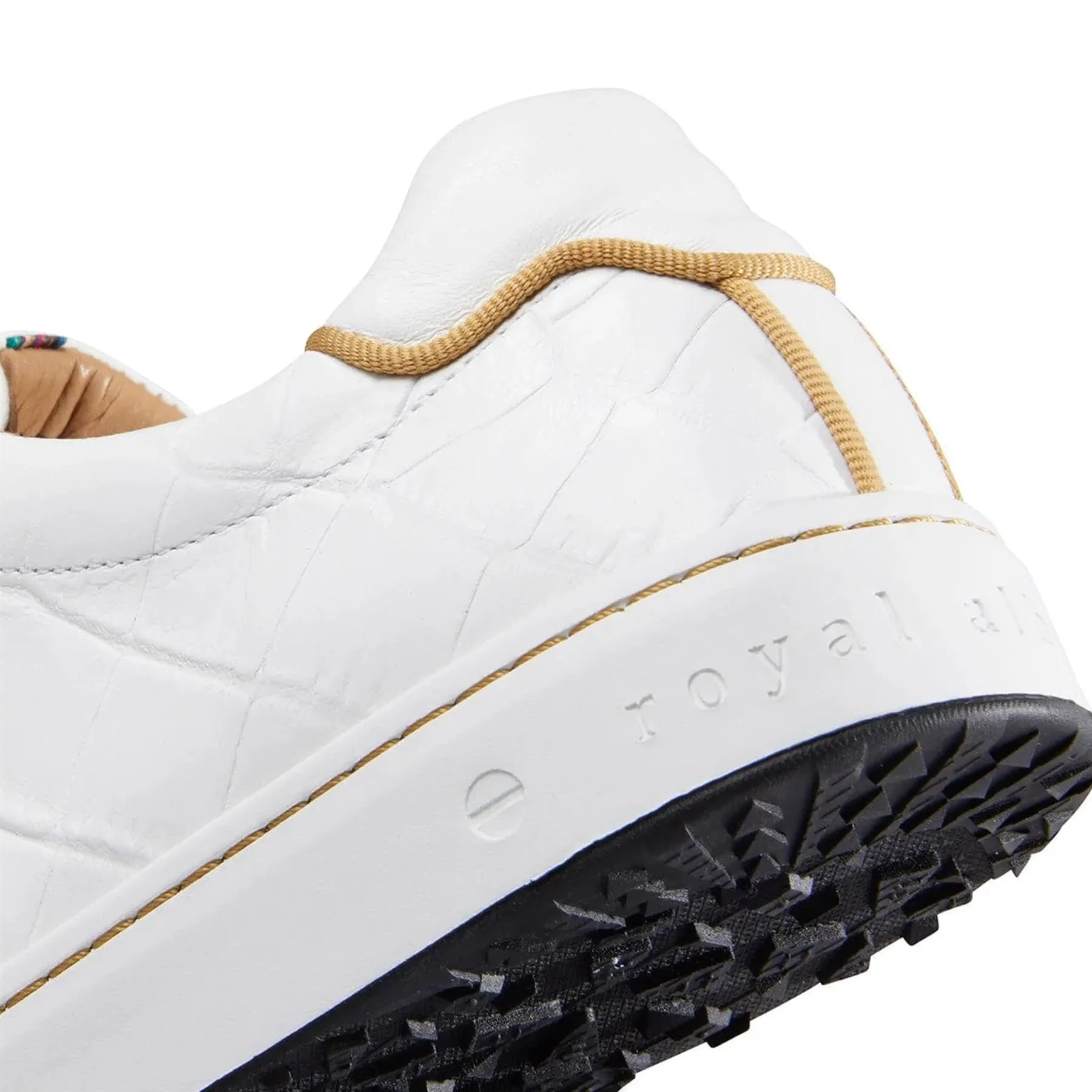 Womens Buckingham Golf Shoe White/Gold - 2024