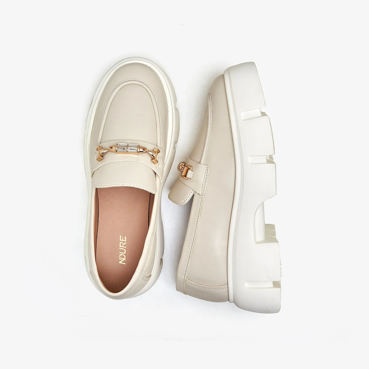 Women's Chunky Trim Loafers