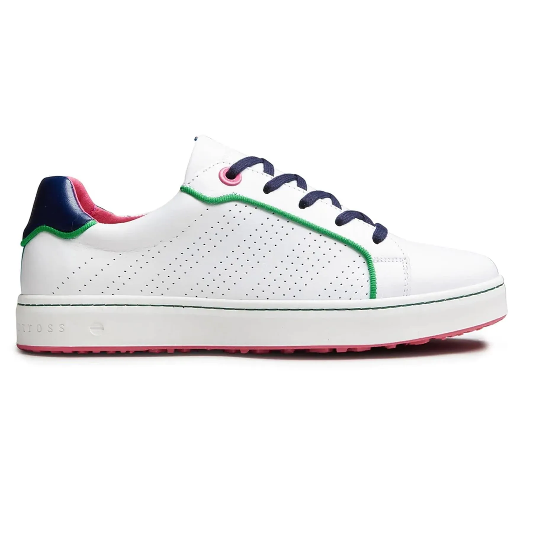 Womens Hampton Golf Shoe White/Navy - 2024