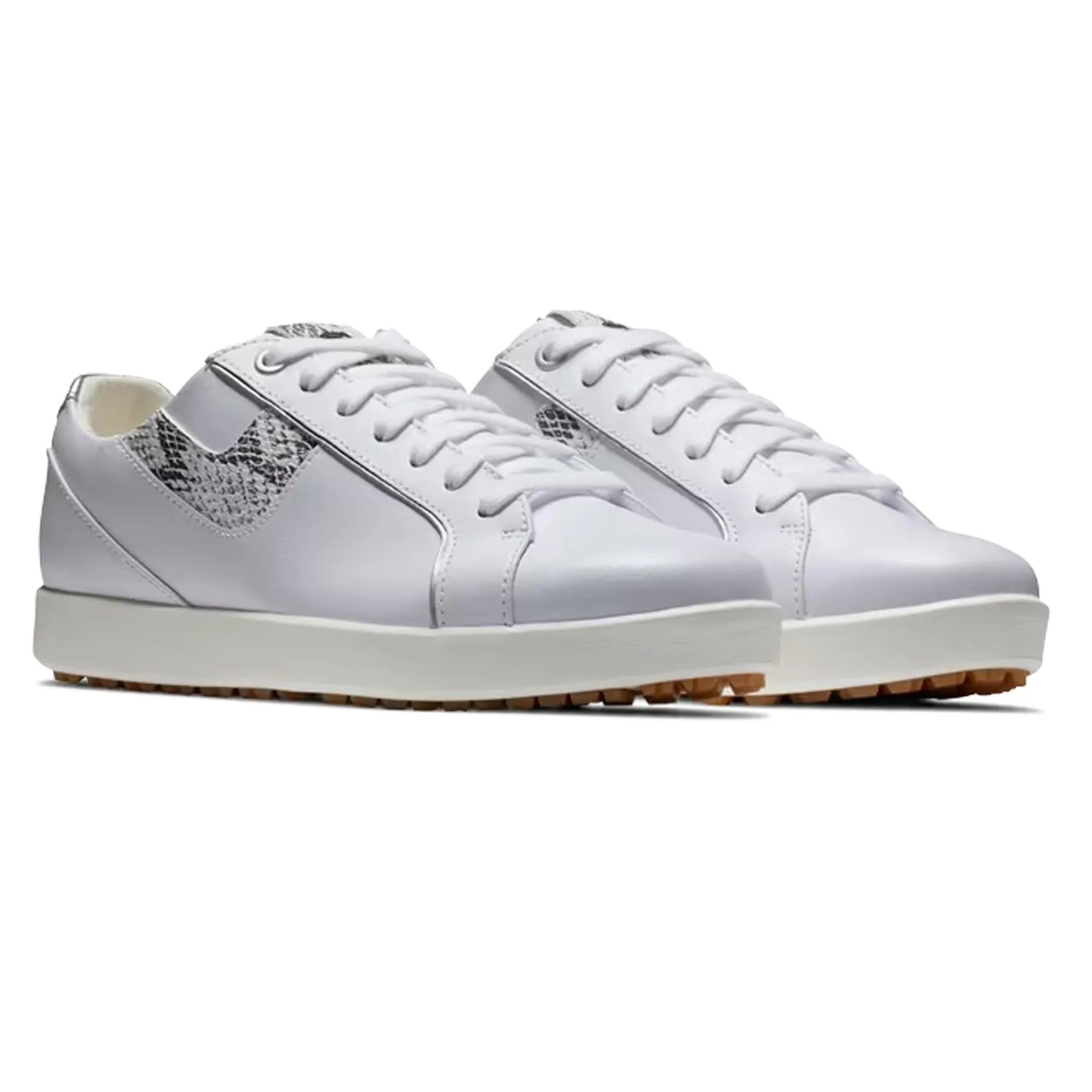 Womens Links Golf Shoe White/Snake Print - 2024