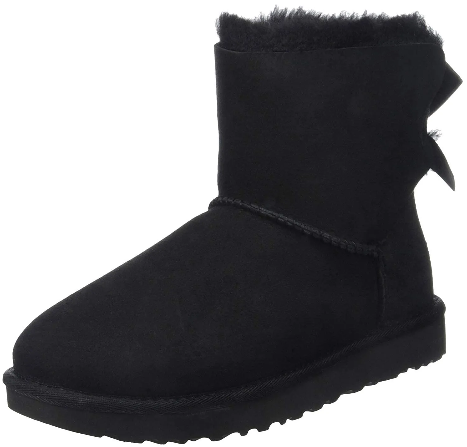 Women's Shoes UGG MINI BAILEY BOW II Slip On Ankle Boots 1016501 BLACK