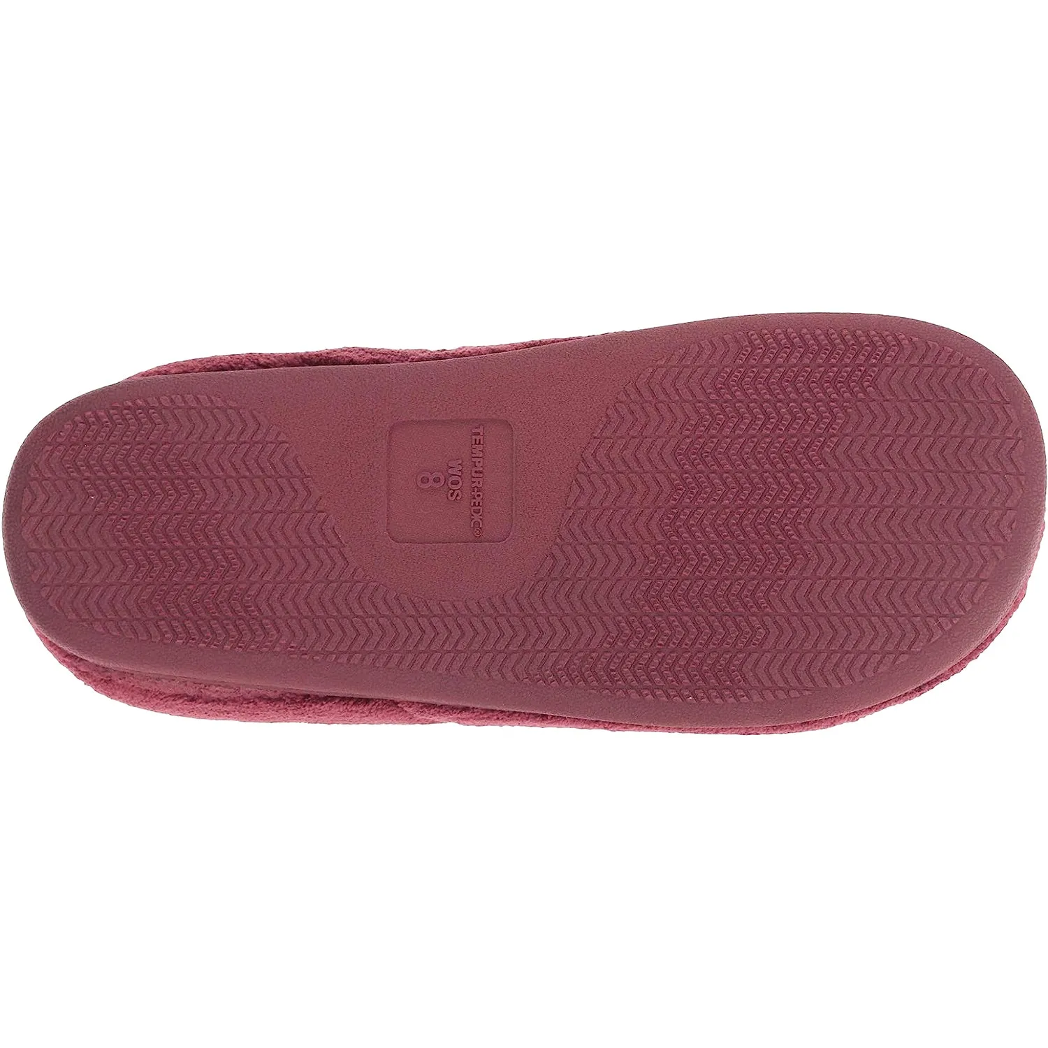 Women's Tempur-Pedic Windsock Burgundy Terry Cloth